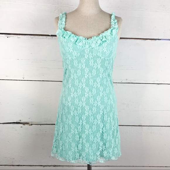 Mint Lace Mini Dress – Bustier Bodycon NWT - Picture 3 of 5